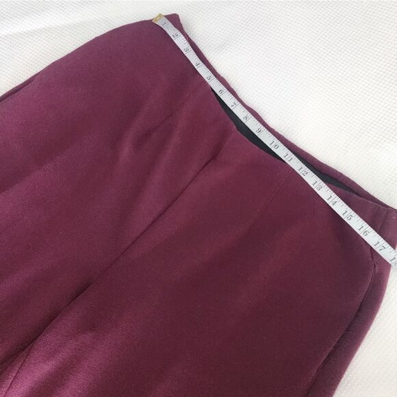Lane Bryant Burgundy Wide Leg High Rise Pants New Without Tags - Picture 6 of 11